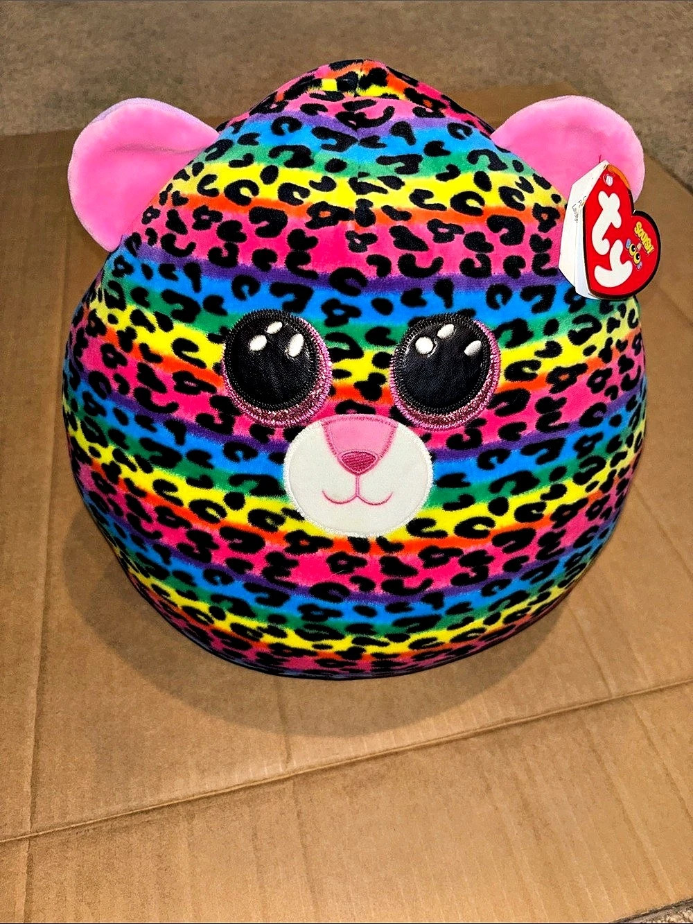 Ty Dotty the Rainbow Leopard Squish-a-Boo Rainbow Leopard Squish-a-Boo Plush